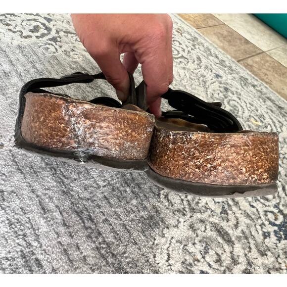 Birkenstock Granada Soft Footbed Oiled Nubuck Leather Size 42 Black - Picture 8 of 12